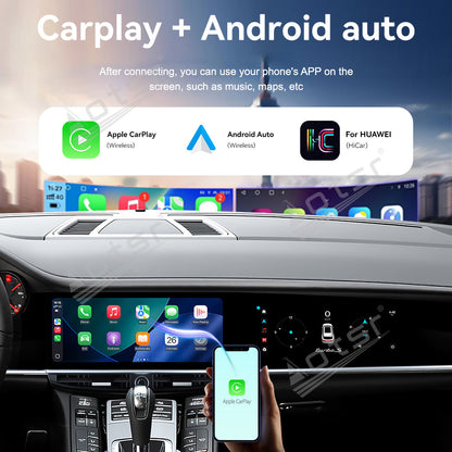 Aotsr 10.9 inch+11.4 inch Dual Screen Car Radio Carplay For Porsche Panamera 970 2010-2016 Upgraded Interactive Android Multimedia Video Player