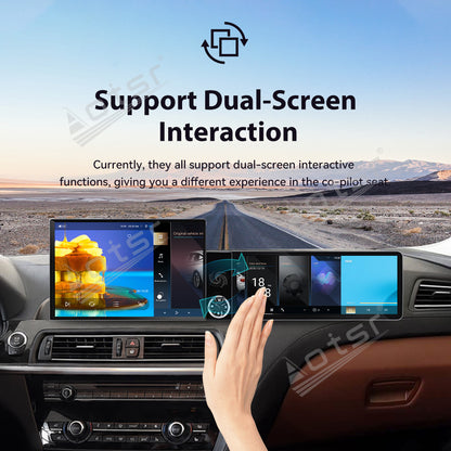 Aotsr Dual Screen 13.1 inch+12.3 inch Android 15 Carplay Car Radio for BMW 6 Series 2009-2016 Car GPS Navigation Multimedia
