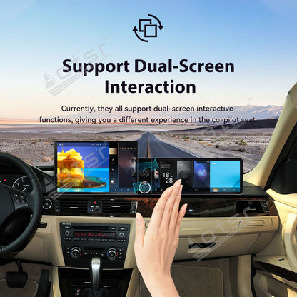 Aotsr Dual Screen 13.1 inch+12.3 inch Android 15 Carplay Car Radio for BMW 3 Series E90 E91 E92 E93 2005-2012 Car GPS Navigation Multimedia
