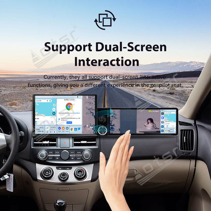 Aotsr Dual Screen 13.1 inch+12.3 inch Android 15 Carplay Car Radio for Hyundai Elantra HD 2006-2010 Car GPS Navigation Multimedia