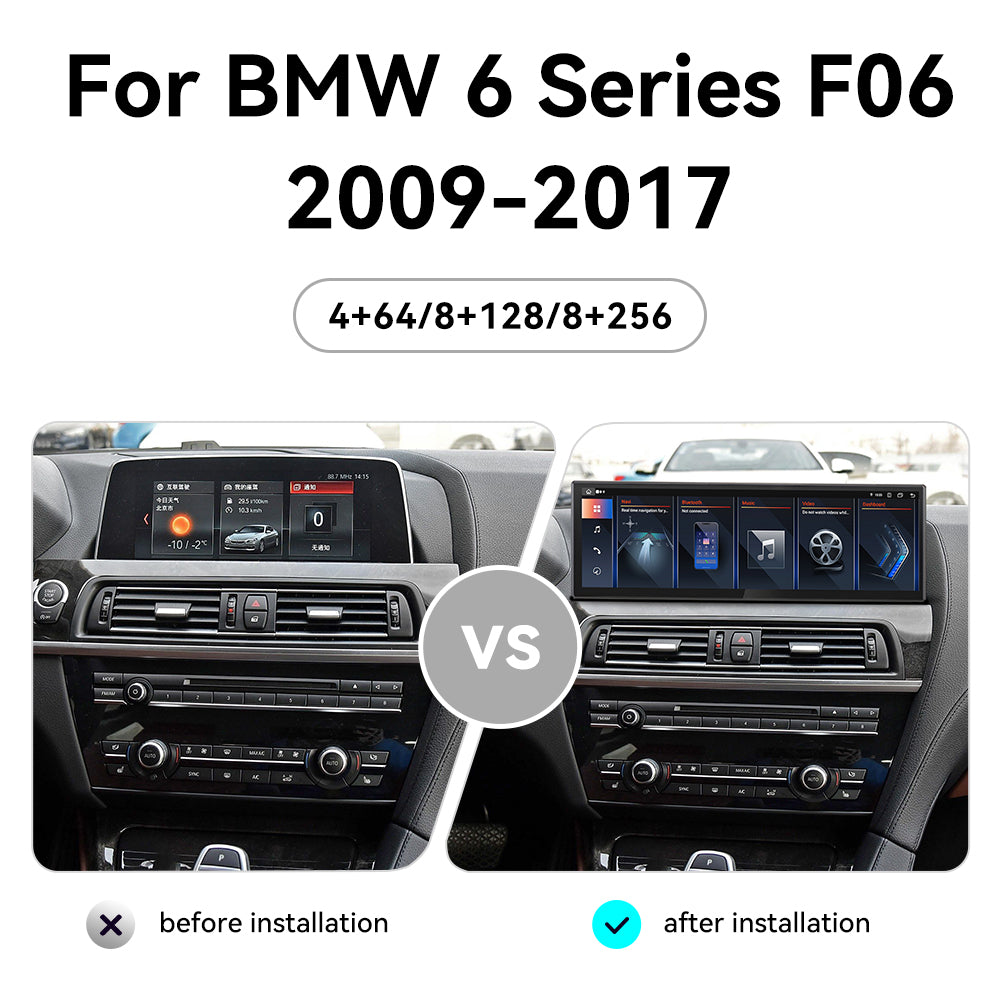 14.9 Inch Tesla Screen For BMW 6 Series F06  2009-2017 Android 13.0 Car  Radio Player GPS Navi Auto Stereo Multimedia Video DSP Carplay 4G SIM