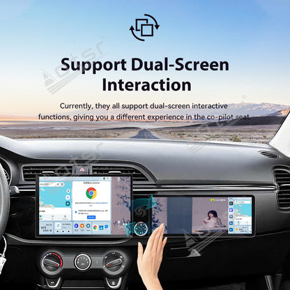 Aotsr Dual Screen 13.1 inch+12.3 inch Android 15 Carplay Car Radio for KIA K2 2017-2019 Car GPS Navigation Multimedia