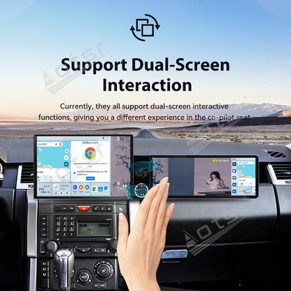 Aotsr Dual Screen 13.1 inch+12.3 inch Android 15 Carplay Car Radio for Land Rover Range Rover Sport 2005-2009 Car GPS Navigation Multimedia
