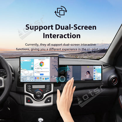 Aotsr Dual Screen 13.1 inch+12.3 inch Android 15 Carplay Car Radio for Hyundai I30 2006-2012 Car GPS Navigation Multimedia