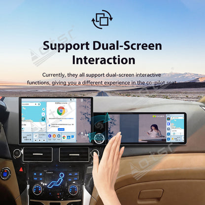 Aotsr Dual Screen 13.1 inch+12.3 inch Android 15 Carplay Car Radio for Hyundai Sonata 2011-2015 Car GPS Navigation Multimedia