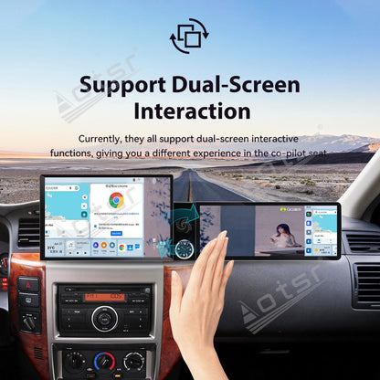 Aotsr Dual Screen 13.1 inch+12.3 inch Android 15 Carplay Car Radio for Nissan Safari Y61 2004-2012 Car GPS Navigation Multimedia