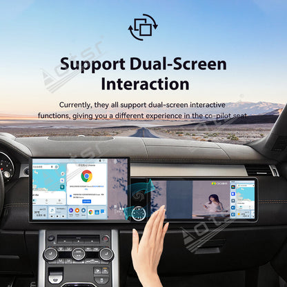 Aotsr Dual Screen 13.1 inch+12.3 inch Android 15 Carplay Car Radio for Land Rover Range Rover Evoque 2016-2018 Car GPS Navigation Multimedia