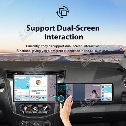 Aotsr Dual Screen 13.1 inch+12.3 inch Android 15 Carplay Car Radio for Nissan Navara 2017-2019 Car GPS Navigation Multimedia
