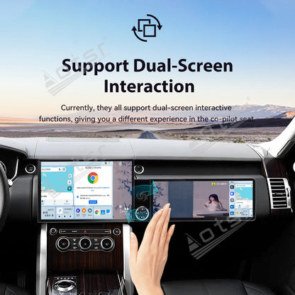 Aotsr Dual Screen 13.1 inch+12.3 inch Android 15 Carplay Car Radio for Land Rover Range Rover Executive 2017 Car GPS Navigation Multimedia