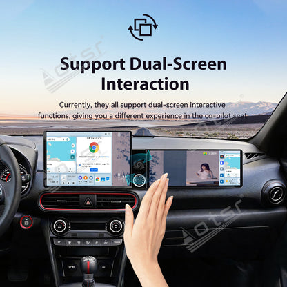 Aotsr Dual Screen 13.1 inch+12.3 inch Android 15 Carplay Car Radio for Hyundai ENCINO 2018-2020 Car GPS Navigation Multimedia