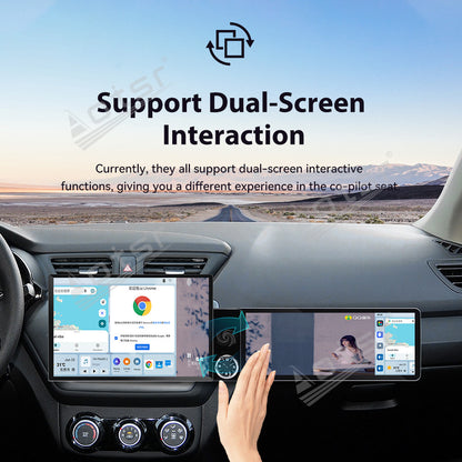 Aotsr Dual Screen 13.1 inch+12.3 inch Android 15 Carplay Car Radio for KIA K2 2011-2016 Car GPS Navigation Multimedia