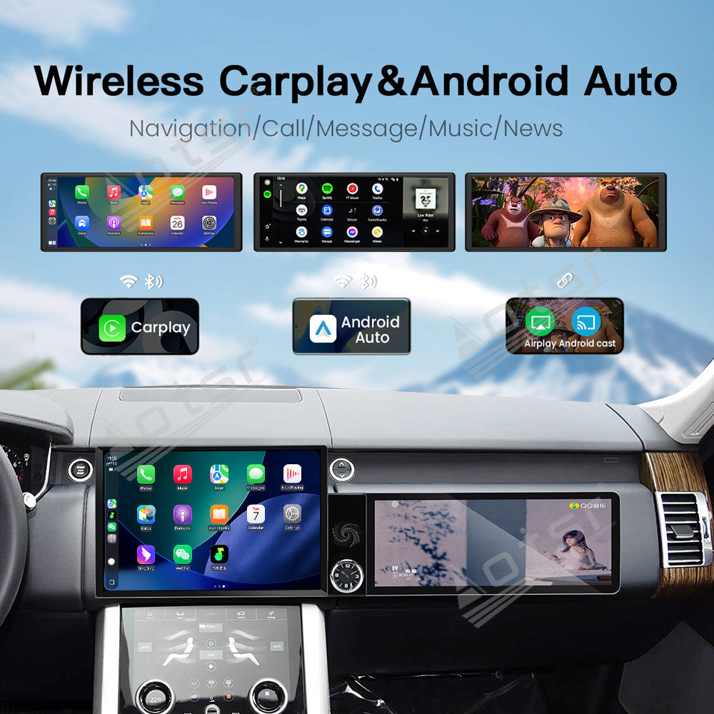 Aotsr Dual Screen 13.1 inch+12.3 inch Android 15 Carplay Car Radio for Land Rover Range Rover Executive 2018-2022 Car GPS Navigation Multimedia