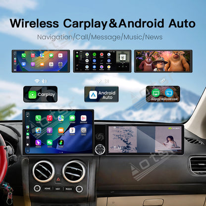 Aotsr Dual Screen 13.1 inch+12.3 inch Android 15 Carplay Car Radio for Nissan Qashqai 2008-2015 Car GPS Navigation Multimedia