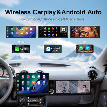 Aotsr Dual Screen 13.1 inch+12.3 inch Android 15 Carplay Car Radio for Hyundai Santro 2006-2015 Car GPS Navigation Multimedia