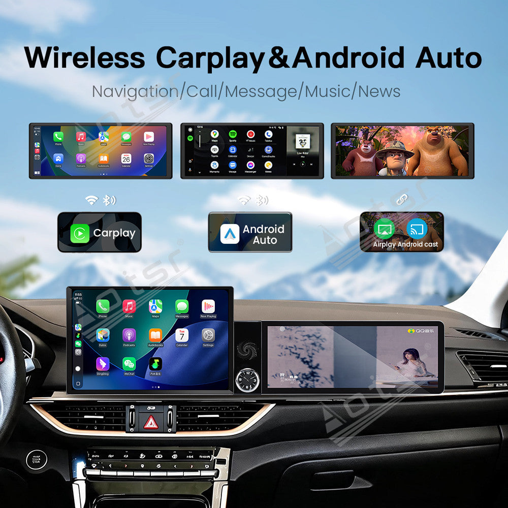 Aotsr Dual Screen 13.1 inch+12.3 inch Android 15 Carplay Car Radio for KIA K3 2012-2019 Car GPS Navigation Multimedia