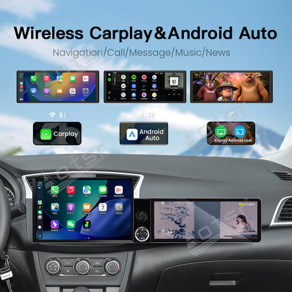 Aotsr Dual Screen 13.1 inch+12.3 inch Android 15 Carplay Car Radio for Nissan Sylphy 2020-2025 Car GPS Navigation Multimedia