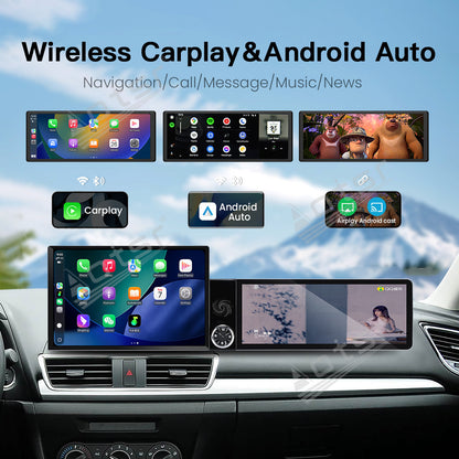 Aotsr Dual Screen 13.1 inch+12.3 inch Android 15 Carplay Car Radio for Mazda 3 2010-2015 Car GPS Navigation Multimedia