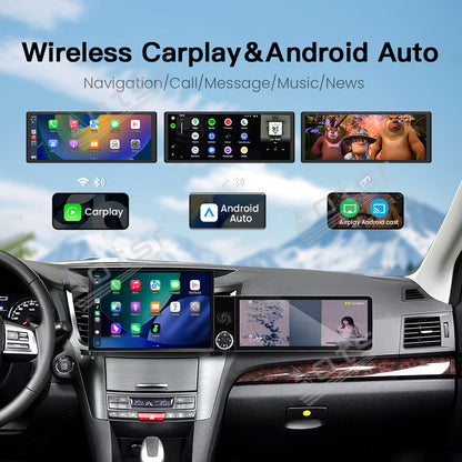 Aotsr Dual Screen 13.1 inch+12.3 inch Android 15 Carplay Car Radio for Subaru Legacy;Subaru Outback 2010-2014 Car GPS Navigation Multimedia