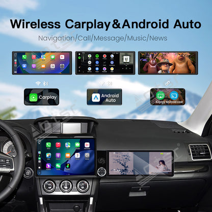 Aotsr Dual Screen 13.1 inch+12.3 inch Android 15 Carplay Car Radio for Subaru Forester 2012-2015 Car GPS Navigation Multimedia