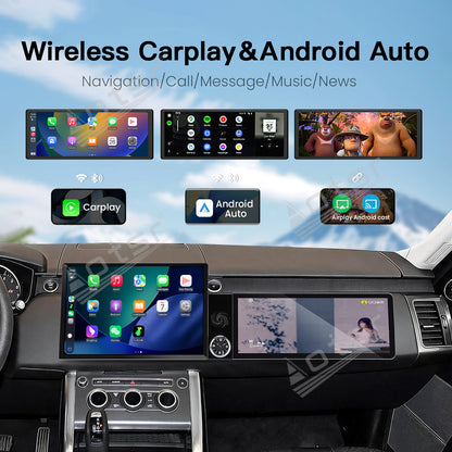 Aotsr Dual Screen 13.1 inch+12.3 inch Android 15 Carplay Car Radio for Land Rover Range Rover Sport 2016-2017 Car GPS Navigation Multimedia