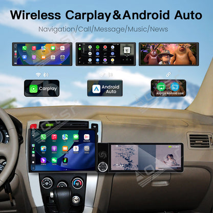 Aotsr Dual Screen 13.1 inch+12.3 inch Android 15 Carplay Car Radio for Hyundai Tucson 2006-2013 Car GPS Navigation Multimedia