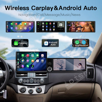 Aotsr Dual Screen 13.1 inch+12.3 inch Android 15 Carplay Car Radio for Hyundai Elantra HD 2006-2010 Car GPS Navigation Multimedia