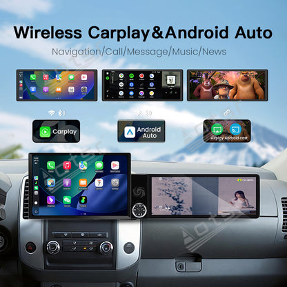 Aotsr Dual Screen 13.1 inch+12.3 inch Android 15 Carplay Car Radio for Nissan Frontier/Xterra 2009-2012 Car GPS Navigation Multimedia