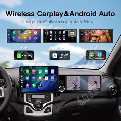 Aotsr Dual Screen 13.1 inch+12.3 inch Android 15 Carplay Car Radio for Hyundai I30 2006-2012 Car GPS Navigation Multimedia