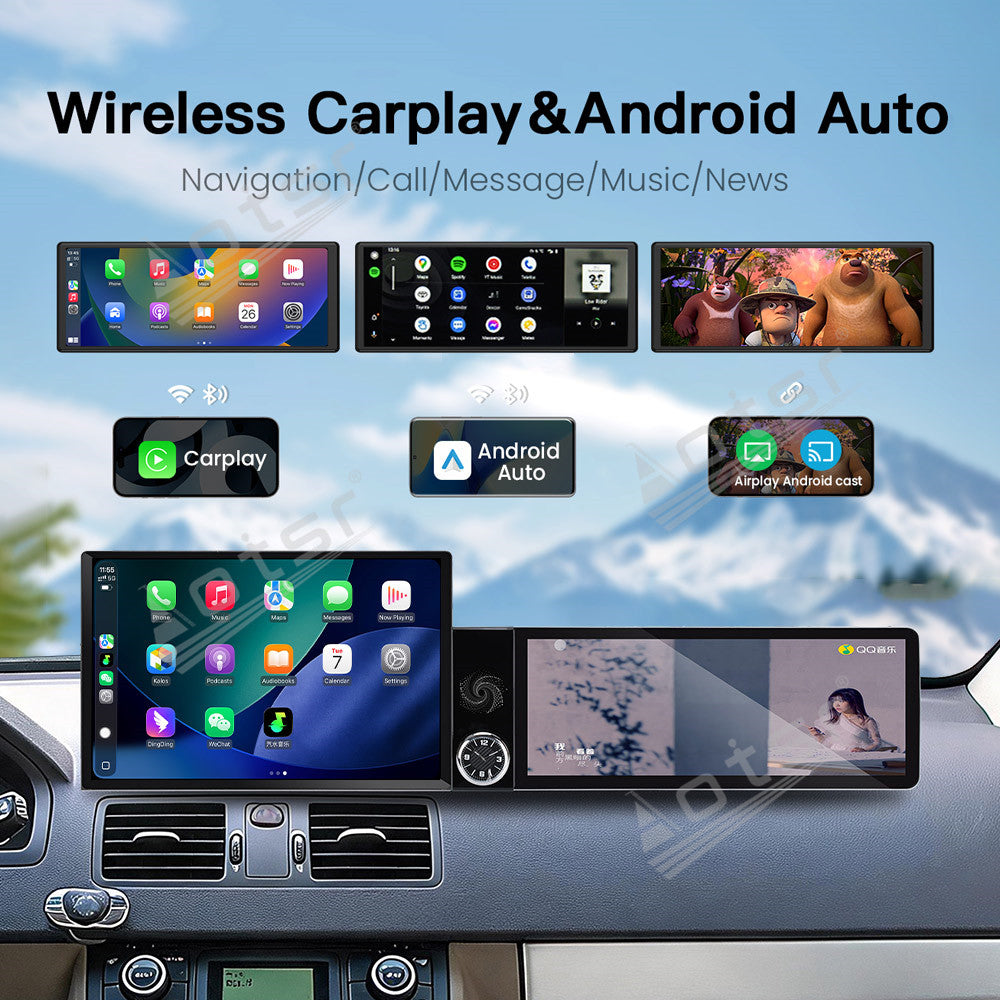 Aotsr Dual Screen 13.1 inch+12.3 inch Android 15 Carplay Car Radio for Volvo XC90 2004-2014 Car GPS Navigation Multimedia