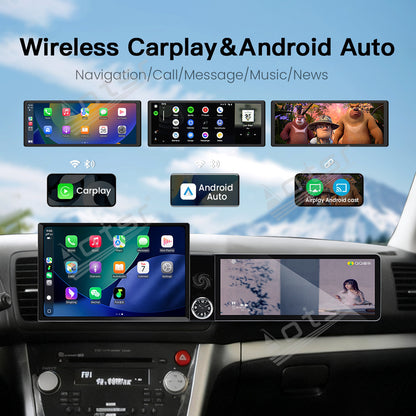 Aotsr Dual Screen 13.1 inch+12.3 inch Android 15 Carplay Car Radio for Subaru Legacy/Outback 2004-2009 Car GPS Navigation Multimedia