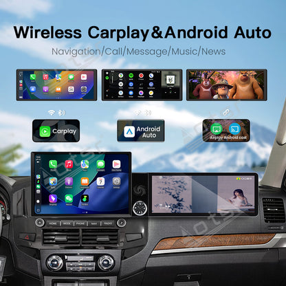 Aotsr Dual Screen 13.1 inch+12.3 inch Android 15 Carplay Car Radio for Mitsubishi Pajero 2009 Car GPS Navigation Multimedia