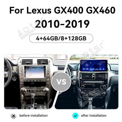 Tesla Screen For Lexus GX400 GX460 2010-2019 Android 13.0 Car Radio Player GPS Navi Auto Stereo Multimedia Video DSP Carplay 4G SIM