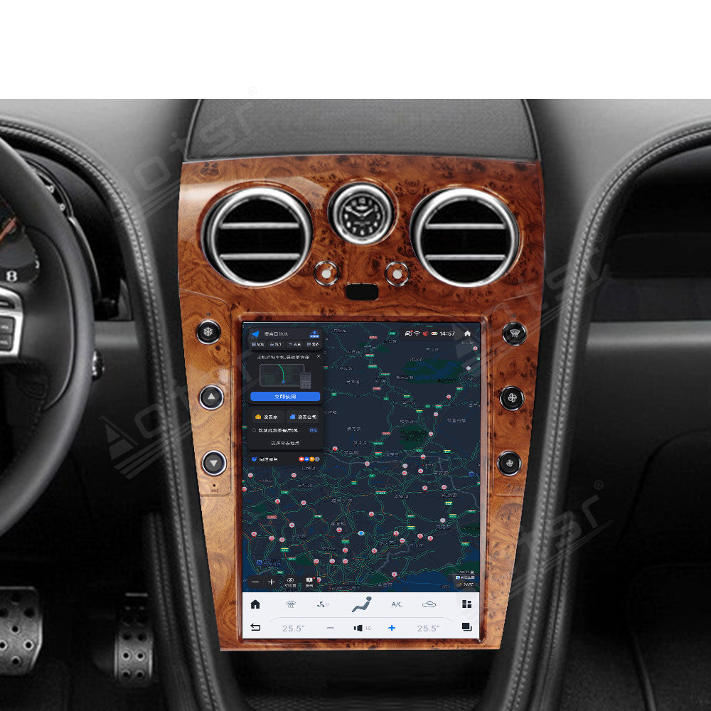 Bentley Continental 12.1 inch (2004-2020) Carplay Original Car Upgrade Tesla-style Screen Carplay