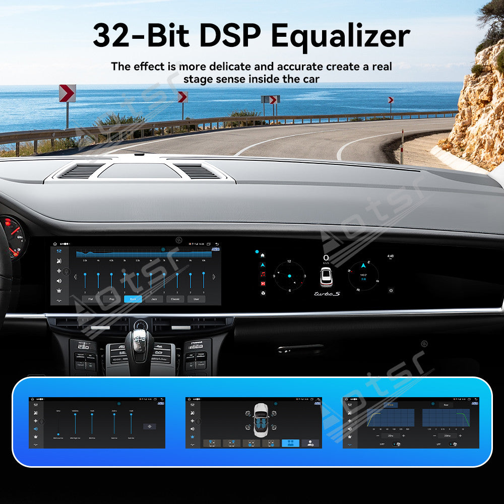 Aotsr 10.9 inch+11.4 inch Dual Screen Car Radio Carplay For Porsche Panamera 970 2010-2016 Upgraded Interactive Android Multimedia Video Player