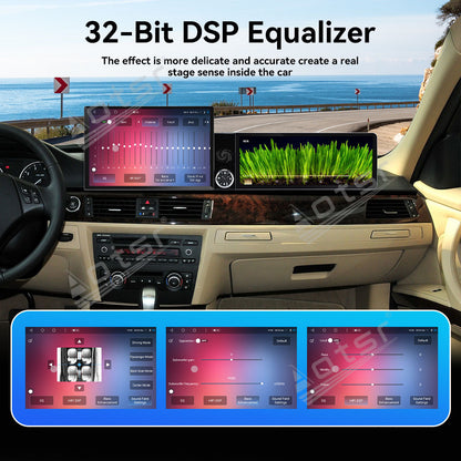 Aotsr Dual Screen 13.1 inch+12.3 inch Android 15 Carplay Car Radio for BMW 3 Series E90 E91 E92 E93 2005-2012 Car GPS Navigation Multimedia