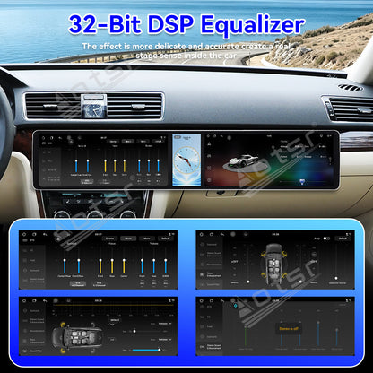 Aotsr Dual 12.3 inch Car Radio for Volkswagen Passat B7/Lingyu 2004-2011 with 7870 Octa Core Chip Ultra HD 2400*900 Touch Screen Wireless CarPlay Bluetooth 5.0 GPS Navigation 4G Network OEM Upgrade Multimedia System