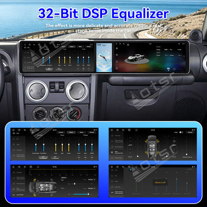 Aotsr Dual 12.3 inch Car Radio For Jeep Wrangler 2008-2010 with 7870 Octa Core Chip Ultra HD 2400*900 Touch Screen Wireless CarPlay Bluetooth 5.0 GPS Navigation