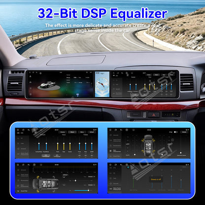 Aotsr Dual 12.3 inch Car Radio for Toyota Mark2 2000-2004 with 7870 Octa Core Chip Ultra HD 2400*900 Touch Screen Wireless CarPlay Bluetooth 5.0 GPS Navigation