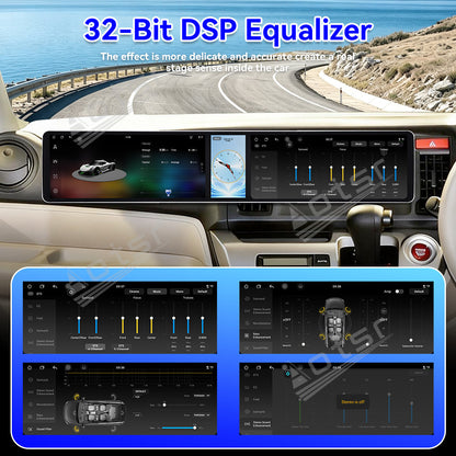 Aotsr Dual 12.3 inch Car Radio for Honda N-WGN 2013-2019 with 7870 Octa Core Chip, Ultra HD 2400*900 Touch Screen, Wireless CarPlay, Bluetooth 5.0, GPS Navigation, 4G Network, OEM Upgrade Multimedia System