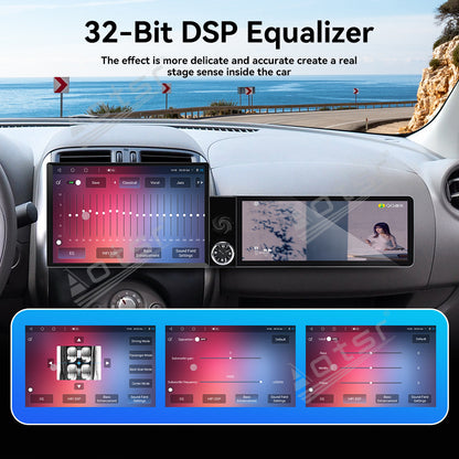 Aotsr Dual Screen 13.1 inch+12.3 inch Android 15 Carplay Car Radio for Nissan Sunny 2011-2013 Car GPS Navigation Multimedia