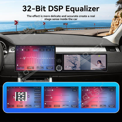 Aotsr Dual Screen 13.1 inch+12.3 inch Android 15 Carplay Car Radio for Land Rover Range Rover Evoque 2012-2015 Car GPS Navigation Multimedia