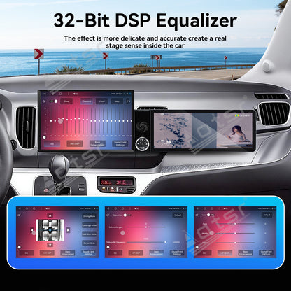 Aotsr Dual Screen 13.1 inch+12.3 inch Android 15 Carplay Car Radio for KIA Ray 2011-2017 Car GPS Navigation Multimedia