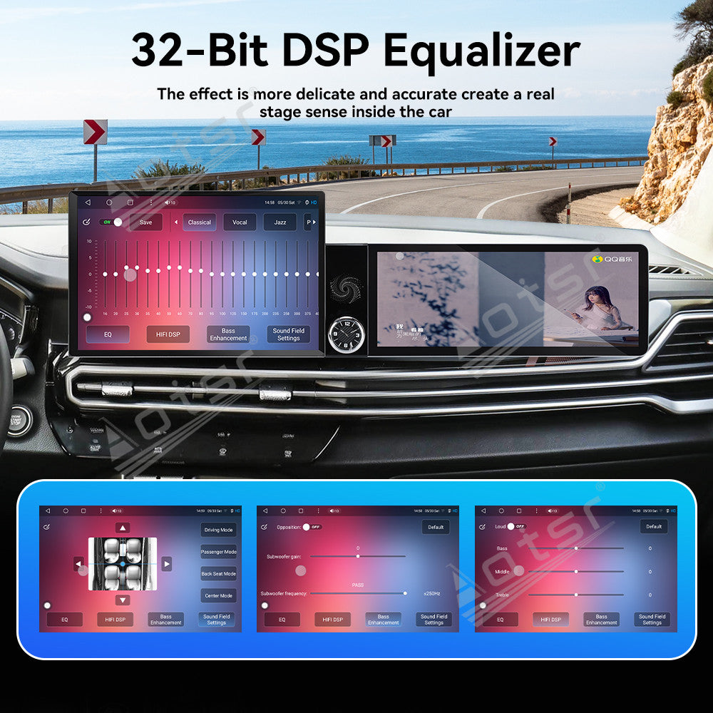 Aotsr Dual Screen 13.1 inch+12.3 inch Android 15 Carplay Car Radio for KIA Sportage 2021-2026 Car GPS Navigation Multimedia