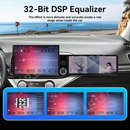 Aotsr Dual Screen 13.1 inch+12.3 inch Android 15 Carplay Car Radio for KIA Picanto 2011-2017 Car GPS Navigation Multimedia