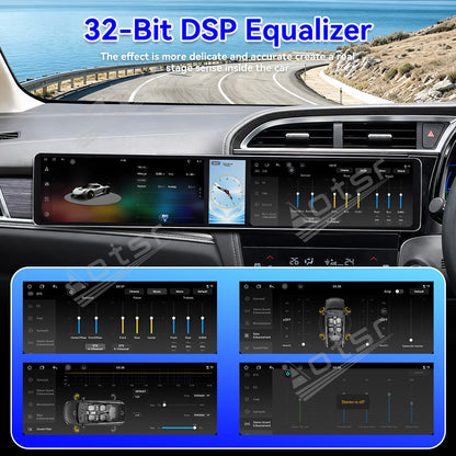 Aotsr Dual 12.3 inch Car Radio for Honda Shuttle 2015-2020 with 7870 Octa Core Chip, Ultra HD 2400*900 Touch Screen, Wireless CarPlay, Bluetooth 5.0, GPS Navigation, 4G Network, OEM Upgrade Multimedia System