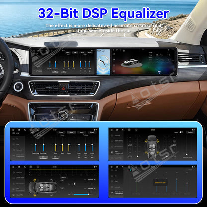 Aotsr Dual 12.3 inch Car Radio For Geely Borui 2017-2018 with 7870 Octa Core Chip Ultra HD 2400*900 Touch Screen Wireless CarPlay Bluetooth 5.0 GPS Navigation