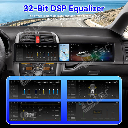 Aotsr Dual 12.3 inch Car Radio for Toyota Auris 2006-2011 with 7870 Octa Core Chip Ultra HD 2400*900 Touch Screen Wireless CarPlay Bluetooth 5.0 GPS Navigation