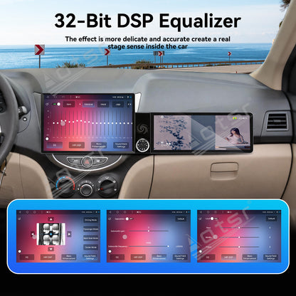 Aotsr Dual Screen 13.1 inch+12.3 inch Android 15 Carplay Car Radio for Hyundai Verna 2011-2016 Car GPS Navigation Multimedia