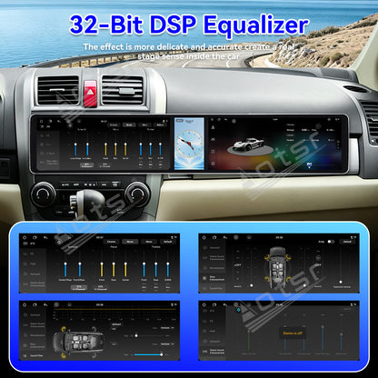 Aotsr Dual 12.3 inch Car Radio for Honda CR-V 2007-2011 with 7870 Octa Core Chip, Ultra HD 2400*900 Touch Screen, Wireless CarPlay, Bluetooth 5.0, GPS Navigation, 4G Network, OEM Upgrade Multimedia System