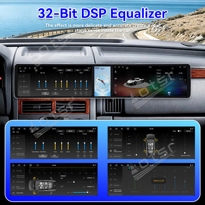 Aotsr Dual 12.3 inch Car Radio For Jeep 2/Grand Cherokee 1998-2005 with 7870 Octa Core Chip Ultra HD 2400*900 Touch Screen Wireless CarPlay Bluetooth 5.0 GPS Navigation